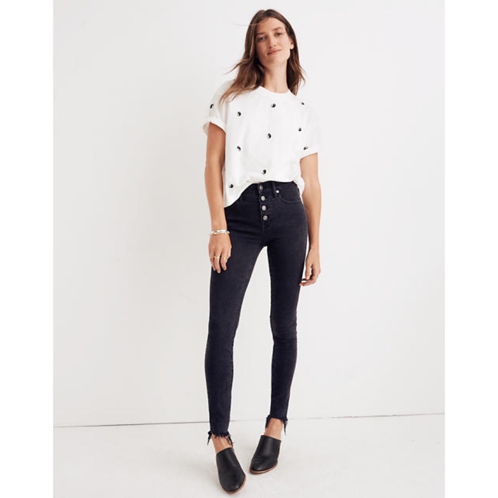 Madewell 9” Mid-Rise Skinny Jeans in Berkeley Wash